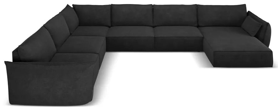 Tmavosivá rohová pohovka (ľavý roh) Vanda - Mazzini Sofas