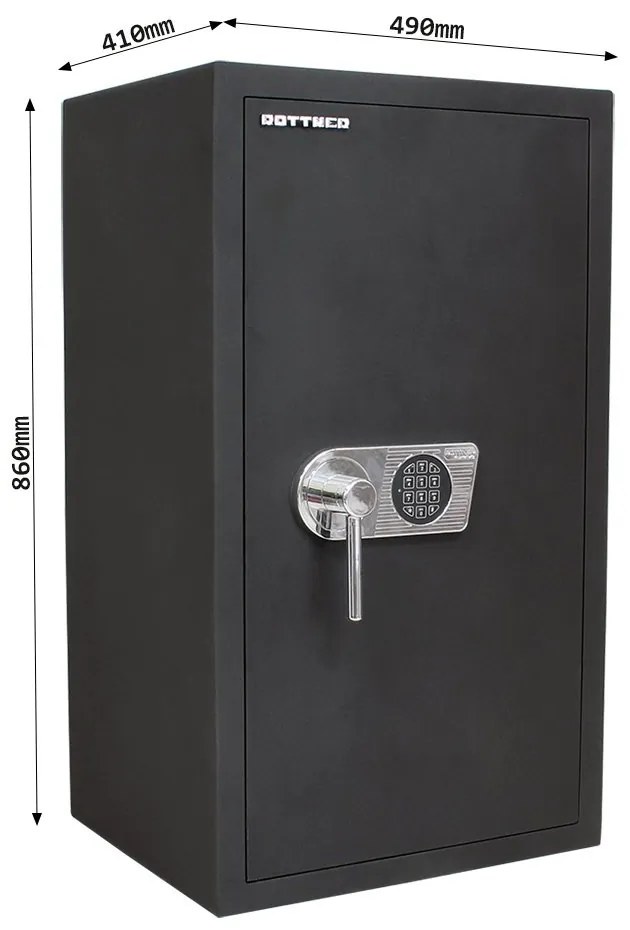 Nábytkový trezor TOSCANA 85 EL, 860x490x410 mm, 98 L