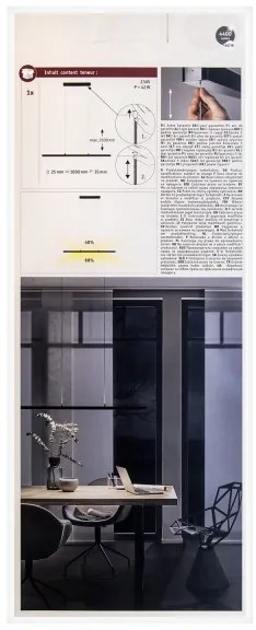 Paulmann 79693 - LED/42W Stmievateľný luster na lanku LENTO 230V čierna