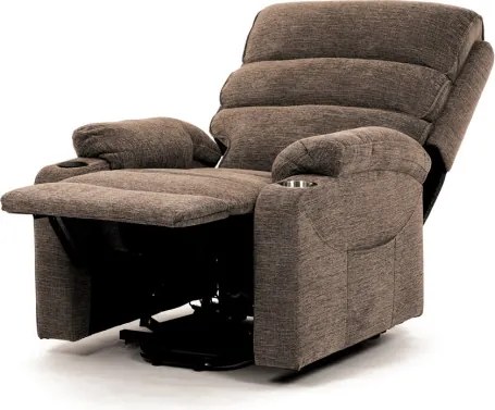 Polohovacie kreslo béžové, elektrické TV-S8348 CRM2