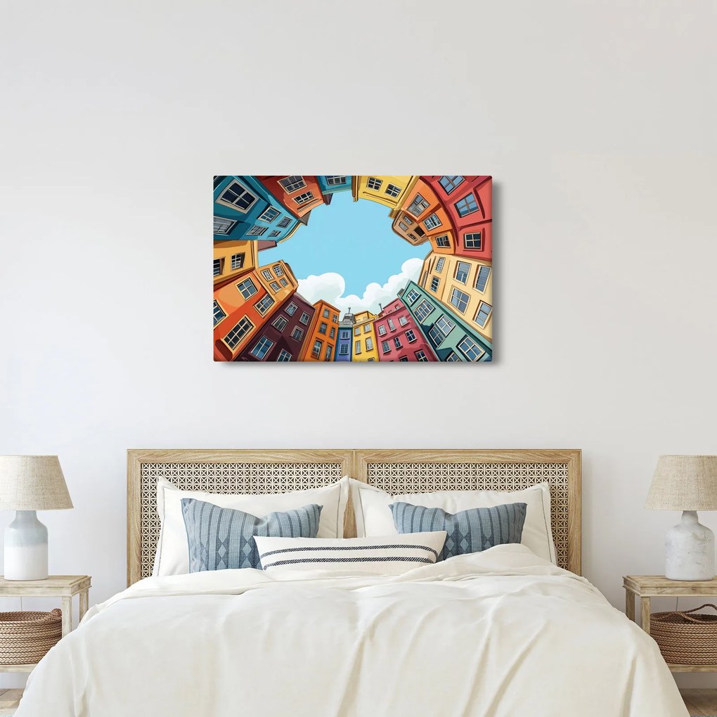 Obraz - Medzi domami (90x60 cm)
