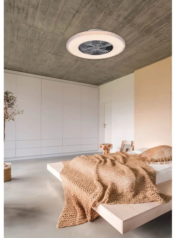 LED stropné svietidlo v striebornej farbe Harstad – Trio