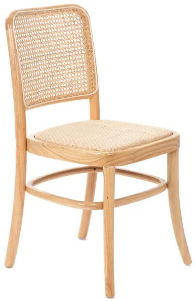 Jedálenská stolička LEGNO drevená s ratanom 871370