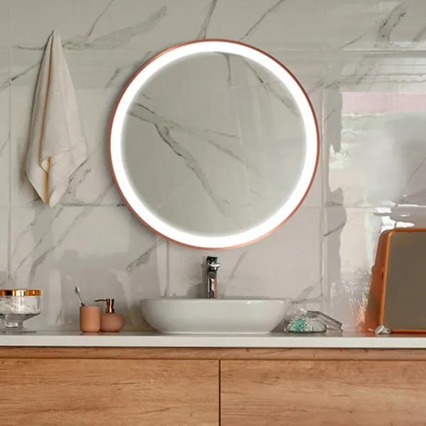 Dizajnové zrkadlo Sunner LED medené | BIANO