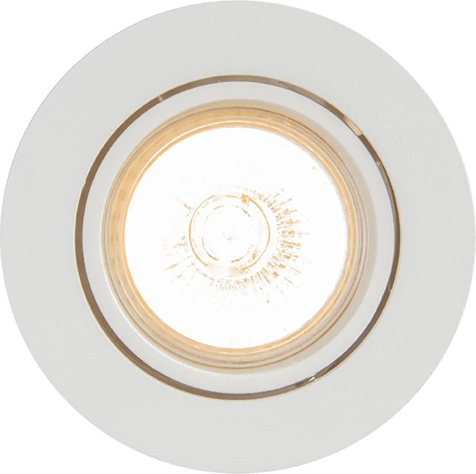 Sada 6 vstavaných bodových svetiel bielych sklápateľných - Cisco