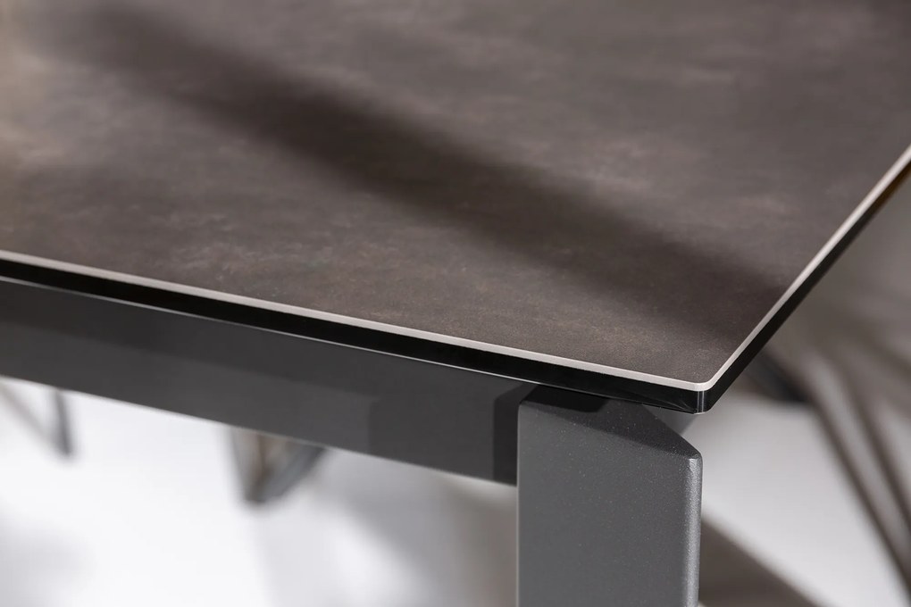 Jedálenský stôl X7 180-240cm keramický antracit