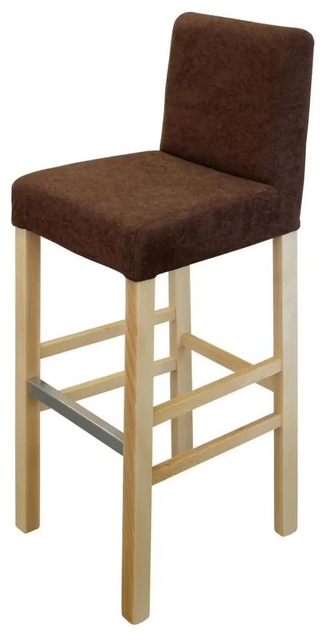 IDEA nábytok Barová stolička BARI buk/tmavo hnedá