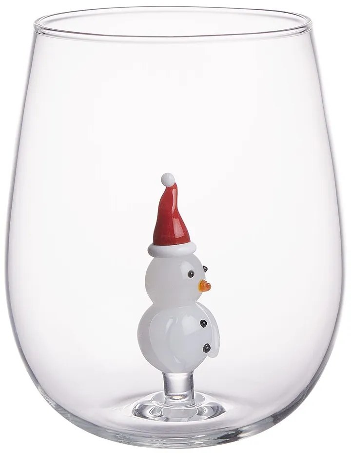 MERRY & JOY Pohár snehuliak 450 ml
