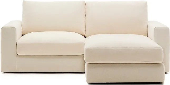 Béžová ženilková rohová pohovka (pravý roh/s leňoškou) Alea – Kave Home