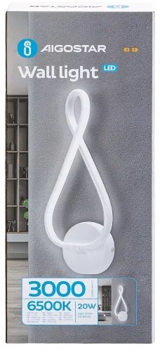 Aigostar - LED Nástenné svietidlo LED/20W/230V 6500K biela
