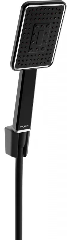 Mexen príslušenstvo - 1-bodový ručný sprchový set R-54, čierna/chróm,  785545052-71