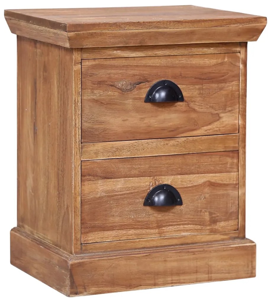 vidaXL Nočný stolík 40x30x50 cm masívne teakové drevo