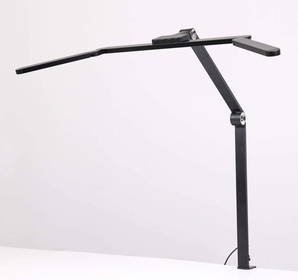 Stolná LED lampa CLARIO, svorka, diaľkové ovládanie