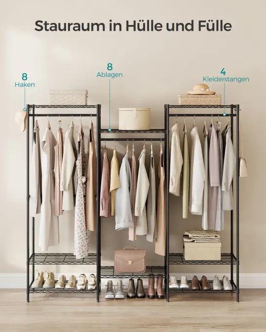 Otvorená šatníková skriňa LGR431B01