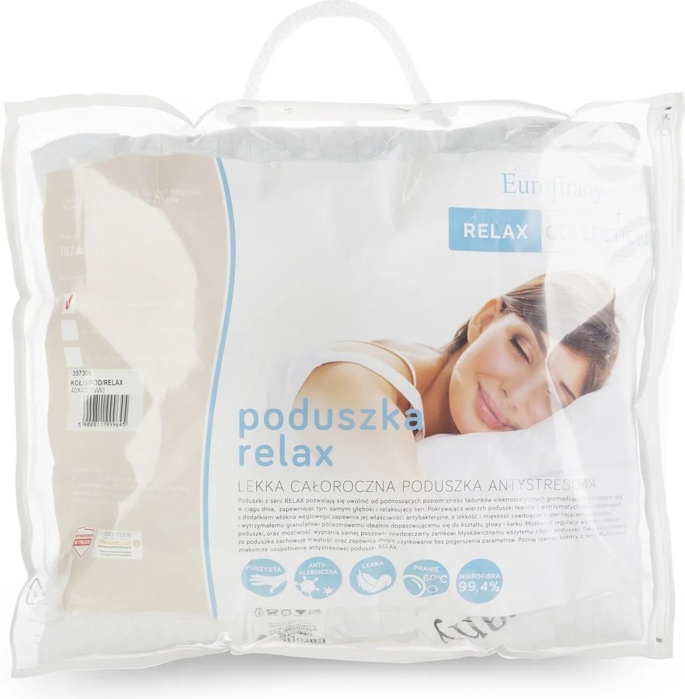 VANKÚŠ RELAX 40X40 CM BIELA