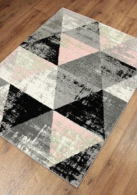 Koberec SLIM 8022 svetlosivý / viacfarebný