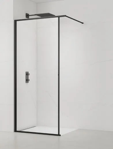 Sprchová zástena SAT Walk-In so stieracou lištou 120 cm SATWISL120C