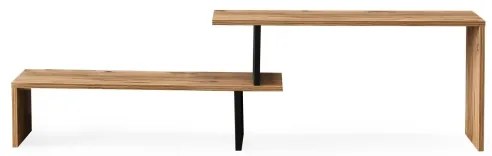 TV stolík OVIT 44x153 cm hnedá/čierna