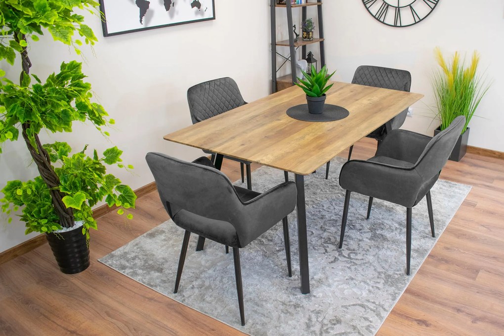 Kreslo AMALFI - tmavosivý zamat x 1 9401 71 00 00