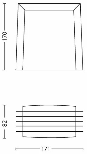 Philips - Vonkajšie nástenné svietidlo SHADES 1xE27/15W/230V IP44 antracit