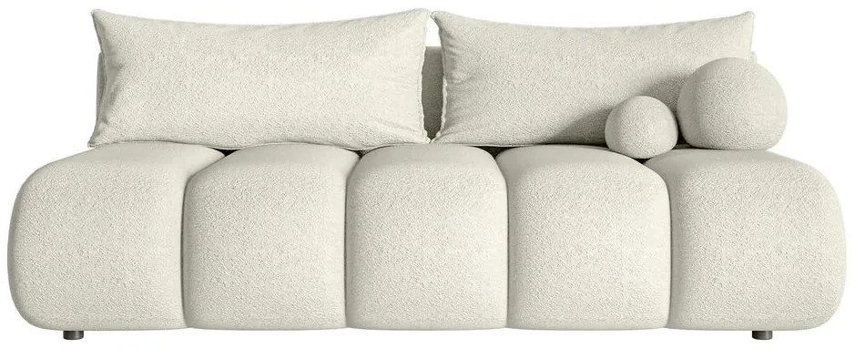 Pohovka trojsedačka Didier mini  (žltobiela + čierna). Akcia -19%. Vlastná spoľahlivá doprava až k Vám domov. 1100581
