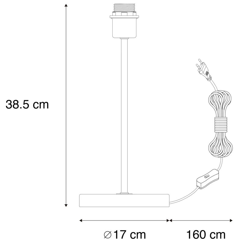 Klasická stolná lampa mosadz - Kaso