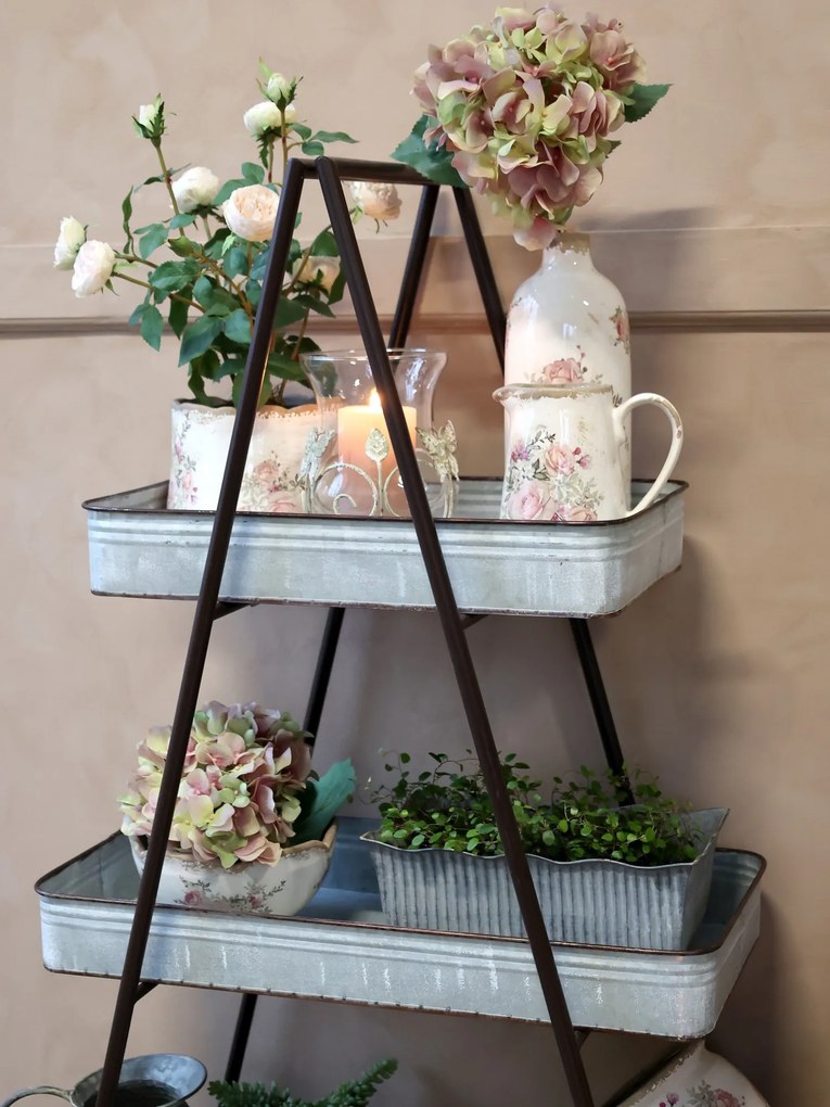 Čierny kovový regál s plechovými boxmi Shelvin - 95*36*160cm