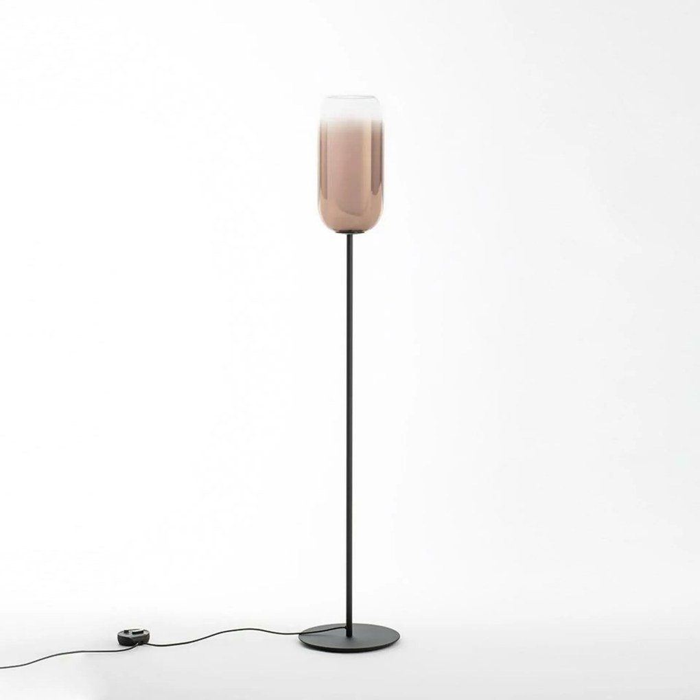 Stojacia lampa Artemide Gople čierna/meď 170 cm, E27, design Big