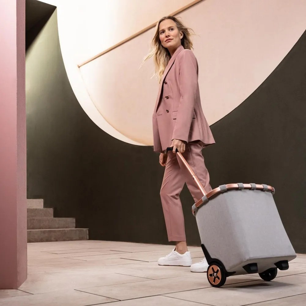 Reisenthel Taška na kolieskach Carrycruiser frame twist sky rose