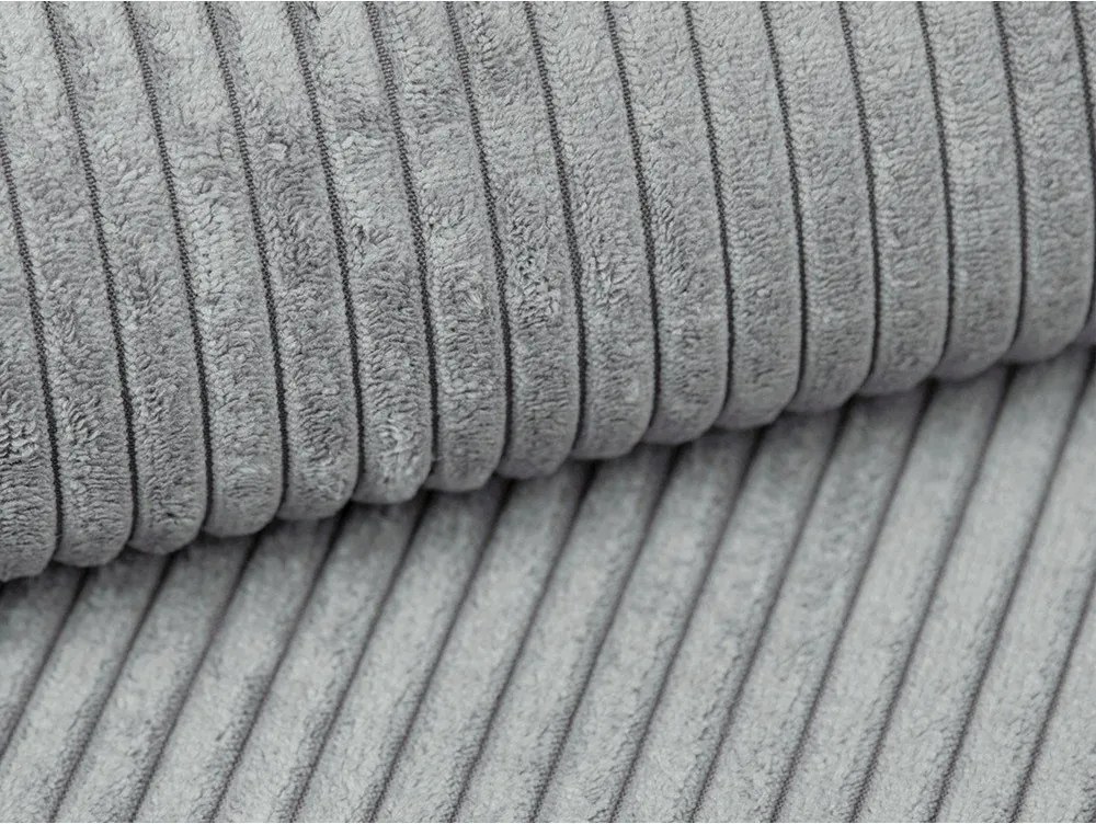 Svetlosivá menčestrová podnožka Campi – Cosmopolitan Design