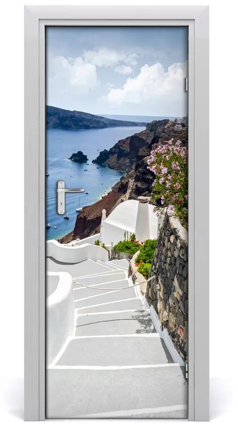 Fototapeta samolepiace na dvere Santorini Grécko 85x205 cm