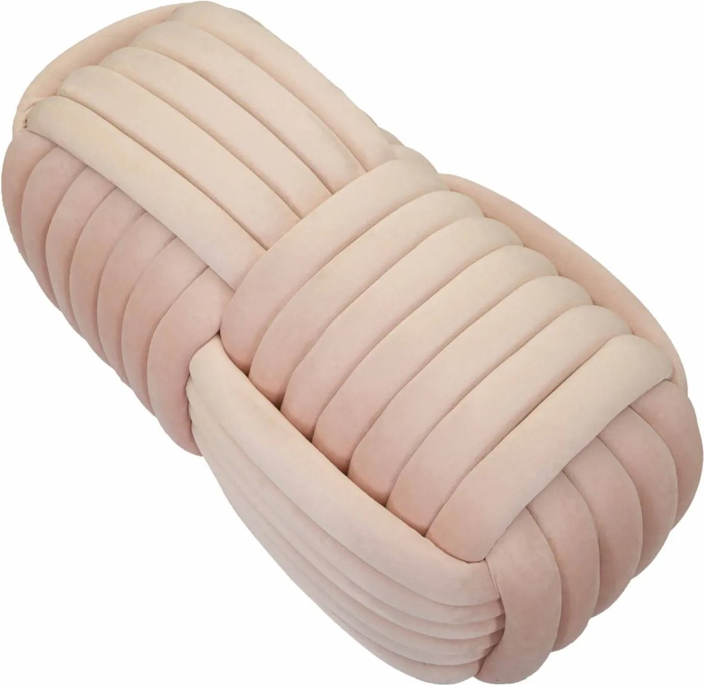 Lavica Softy 90 cm zamatová ružová
