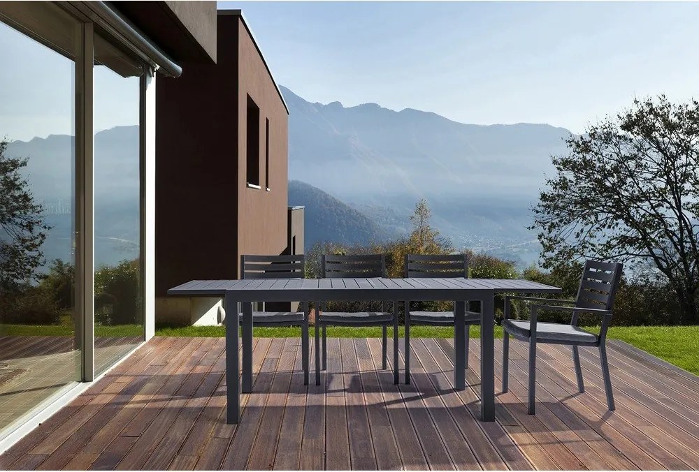 Hliníkový záhradný jedálenský stôl 90x160 cm Hilde – Bizzotto