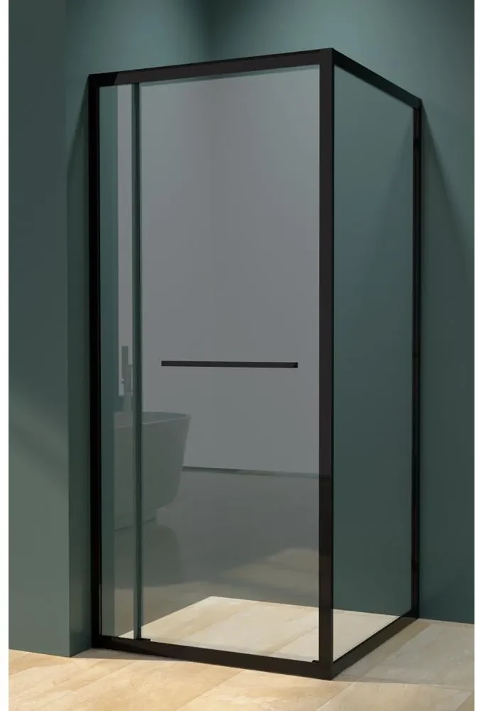 Firenze Sprchový kút Black 6mm 80cm