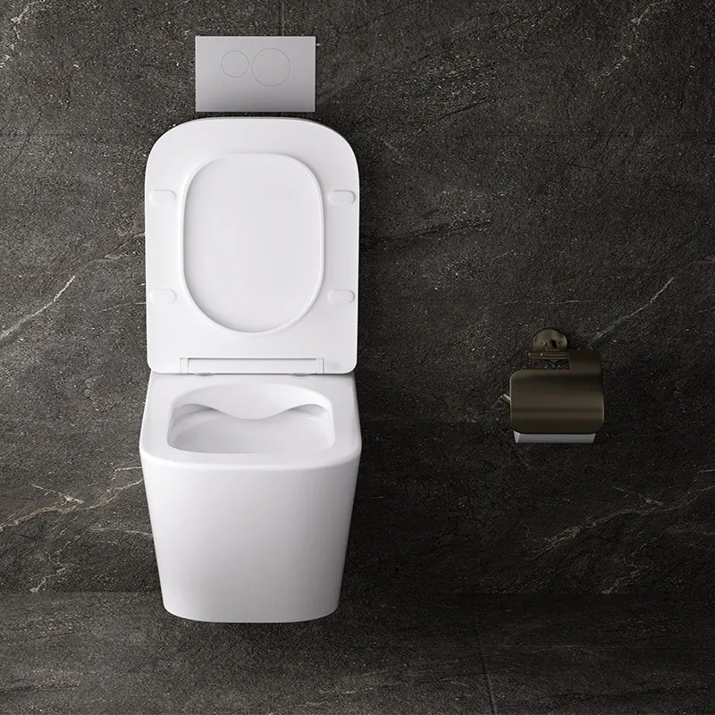 BPS-koupelny Závesná WC misa so SoftClose sedadlom HYD-4190, biela