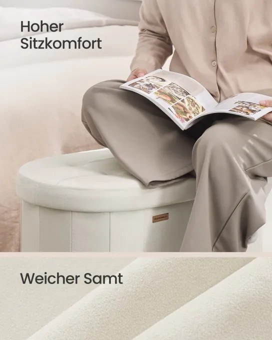 Taburetka s vekom LSF297LH01 krémová