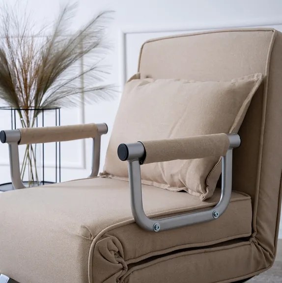 Kreslo pohovka rozkladacia PRATO bežová - vintino.sk