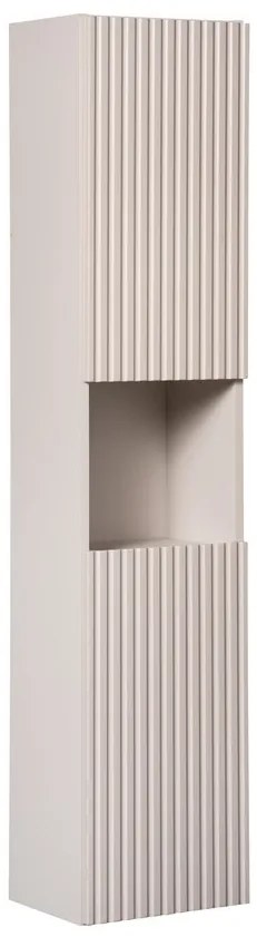 Vysokú závesnú kúpeľňovú skrinku Nova Cashmere 80-03-2D kašmírovú