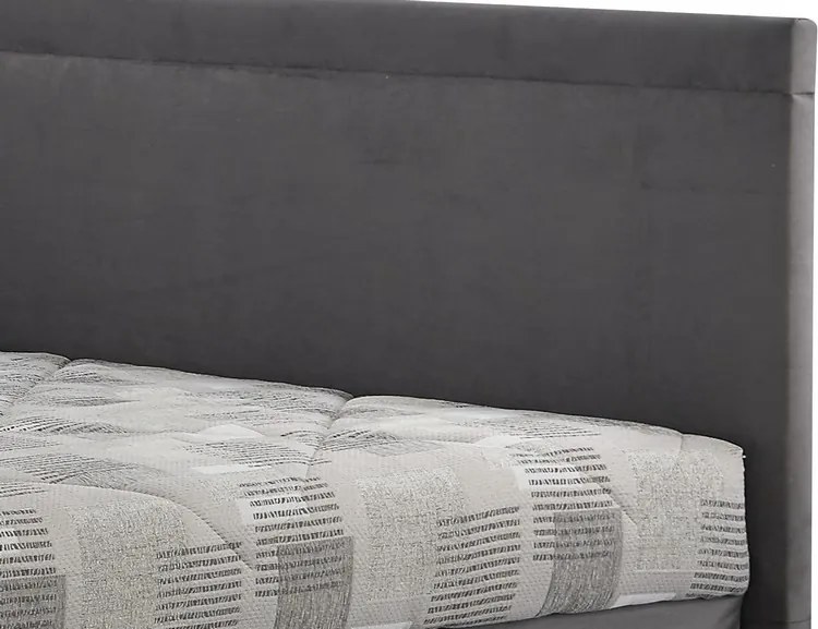 Rohová posteľ Travis ľavá120x200, šedá látka