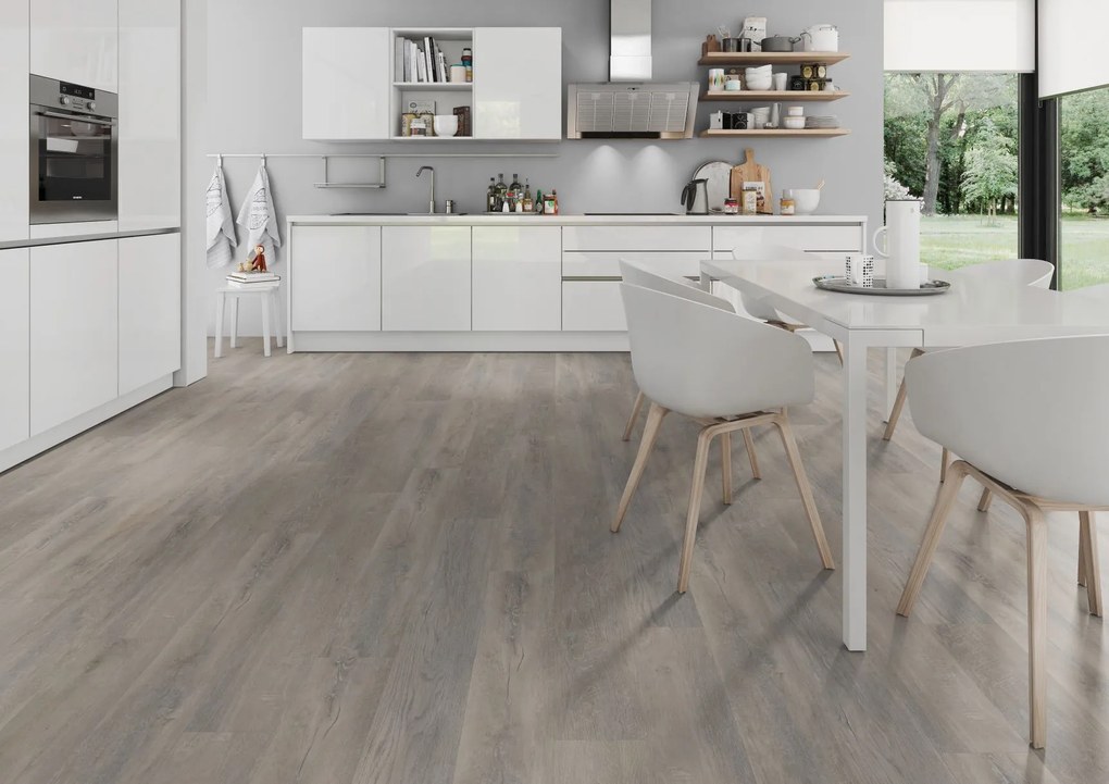 Oneflor AKCIA: Lepená podlaha cm Vinylová podlaha lepená ECO 55 056 Old Oak Greige - Lepená podlaha