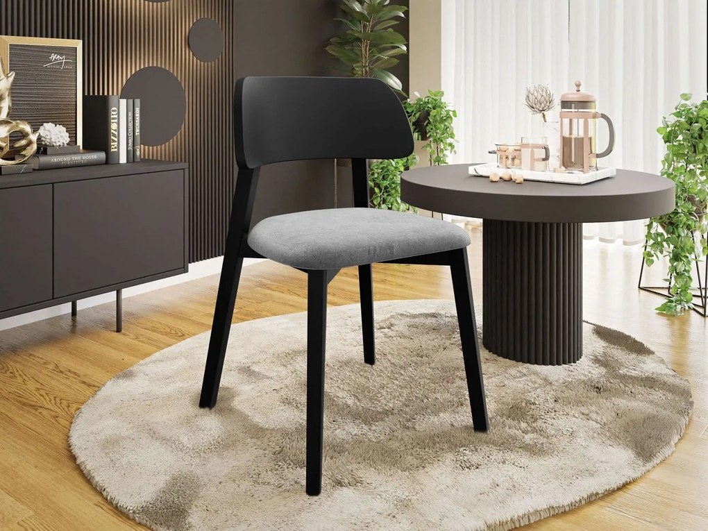 Jedálenská stolička Azunax, Dostupné poťahy: Magic Velvet 2258, Farby: orech