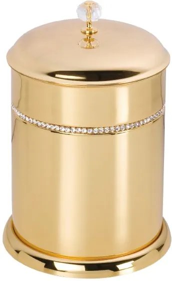 Kúpeľňový kôš  Almara s poťahom 24k zlata