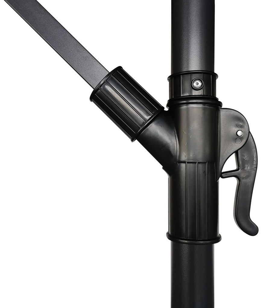 Záhradný slnečník Houseland Tynex 300 cm tmavosivý