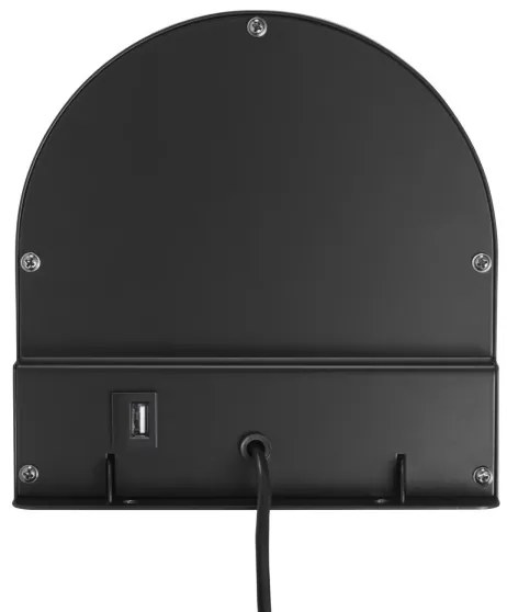 Nordlux - nástenné svietidlo s poličkou CODY 1xGU10/15W/230V čierne