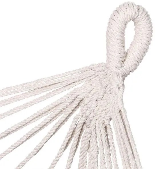 InternetovaZahrada Hojdacia sieť so strapcami 320x150 cm - šedá