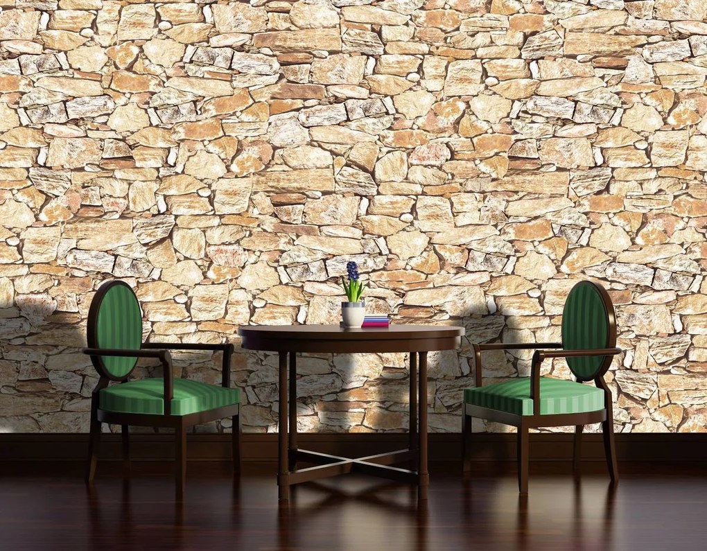 Fototapeta - Stone Wall Rock (254x184 cm)