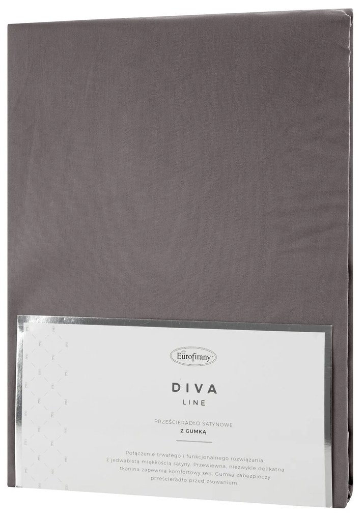 SATÉNOVÉ PRESTIERADLO DINA 100X200 CM, VÝŠKA 25 CM SIVÉ