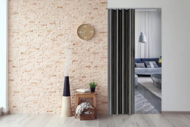 Skladacie dvere 001P grafitový dub matný 80 cm