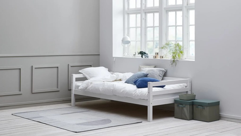 Jednolôžková posteľ ACTIMA 90x200 cm biela