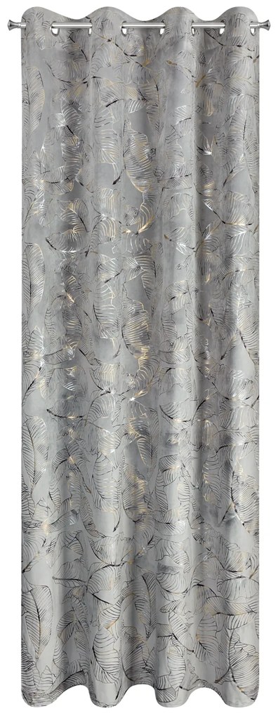 ZATEMŇOVACÍ ZÁVES NA KRÚŽKOCH ODETA 135X250 CM VZOROVANÁ